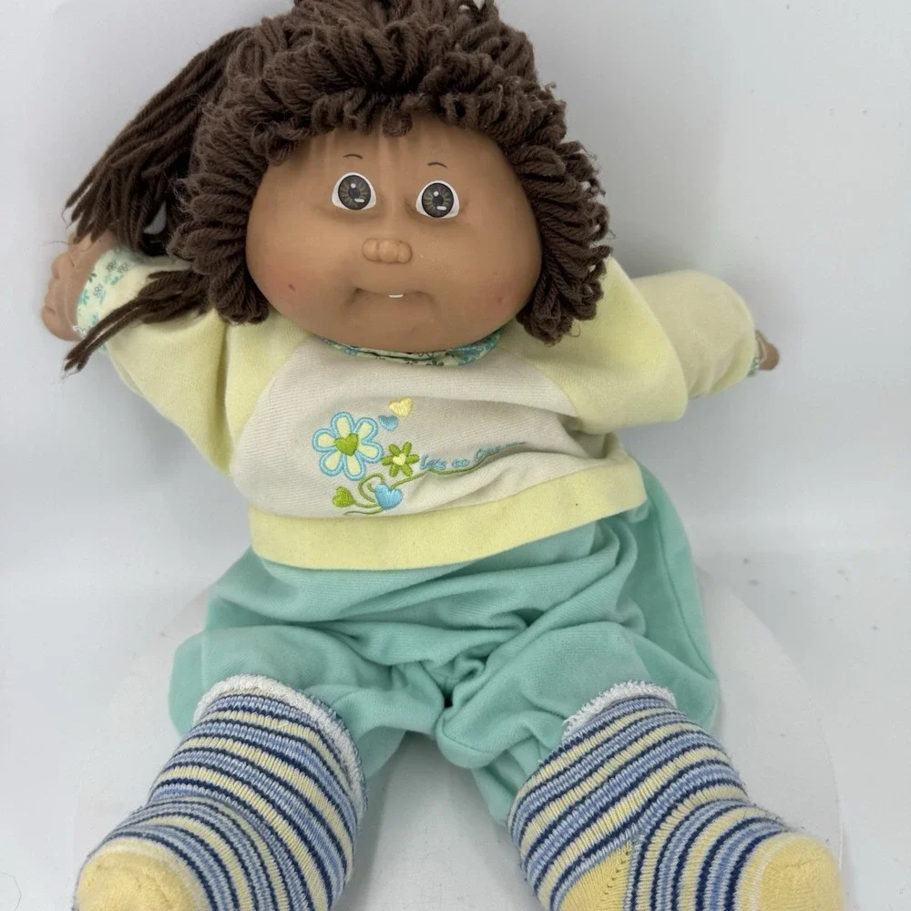 Vintage 1985 Cabbage Patch Kids Coleco Doll HM74 Brown Hair Eyes Xavier Roberts